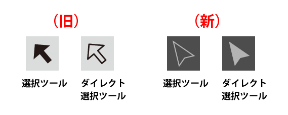 選択ツールとダイレクト選択ツール